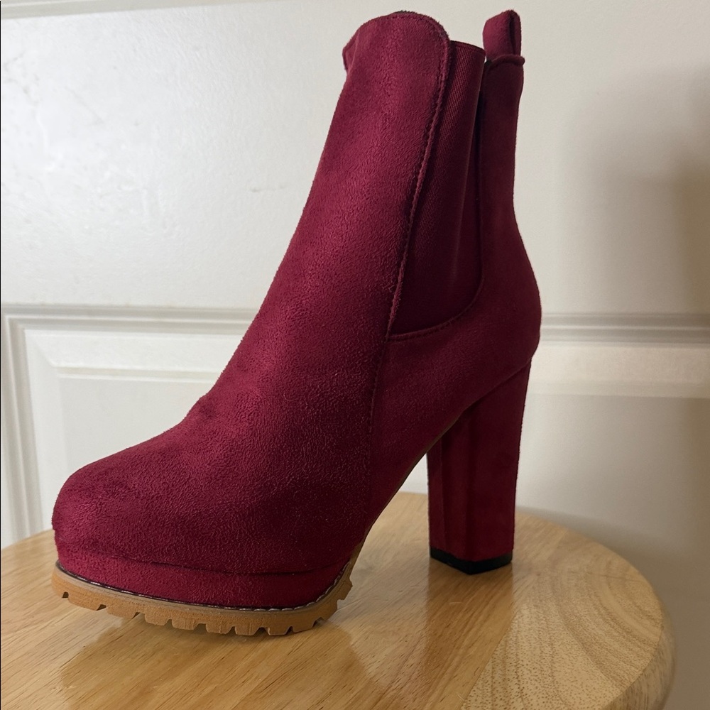Madden Girl Burgundy Heeled Boots